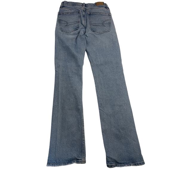 American Eagle 90s Bootcut Stretch Front Slit Jeans Denim - Size Women 00 - Picture 9 of 12